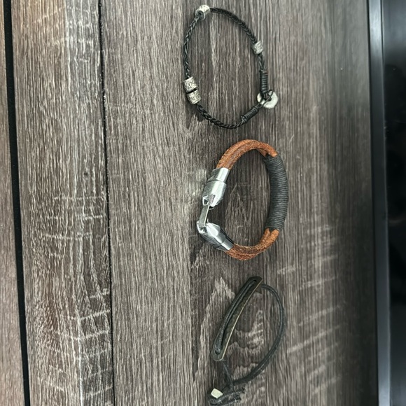 Set of 3 men’s bracelets - Picture 1 of 4